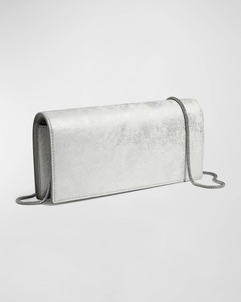 Alexis Bittar Twisted Metallic Leather Clutch Bag 4