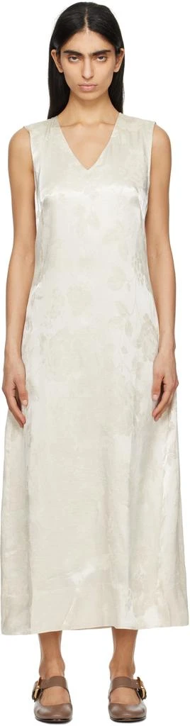 HOLZWEILER Off-White Luka Jacquard Maxi Dress 1