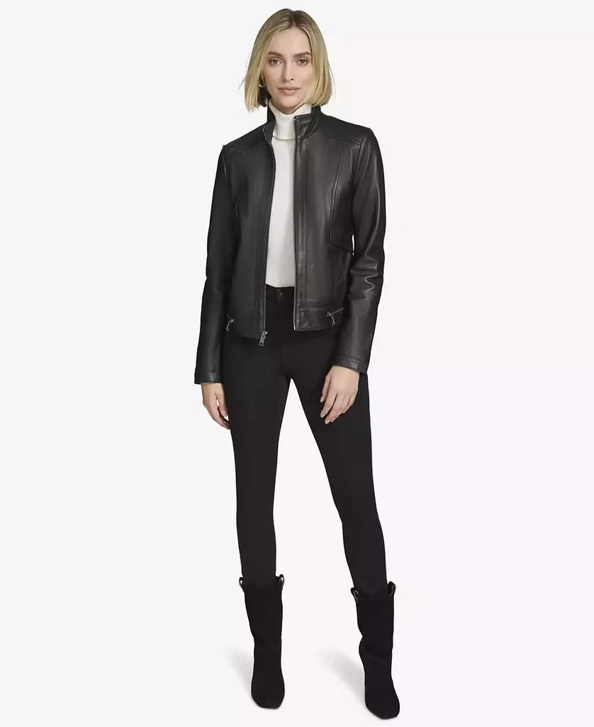 Andrew Marc Women's Rowan Leather Racer Jacket 4