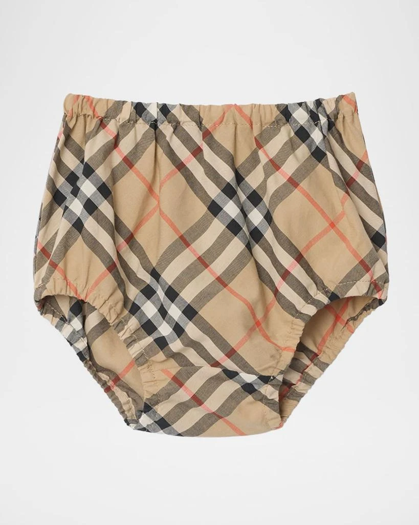 Burberry Girl
s Check Cotton Dress with Bloomers, Size 1M-18M 4
