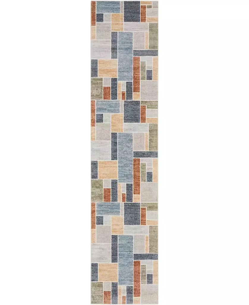 Nourison Astra Machine Washable ASW09 2'2" x 8' Runner Area Rug 1