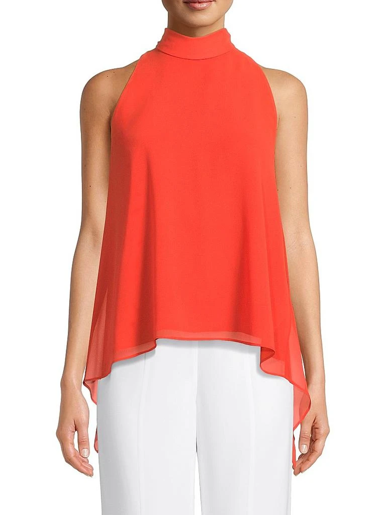 UNGARO Perry Chiffon Sleeveless Blouse 3