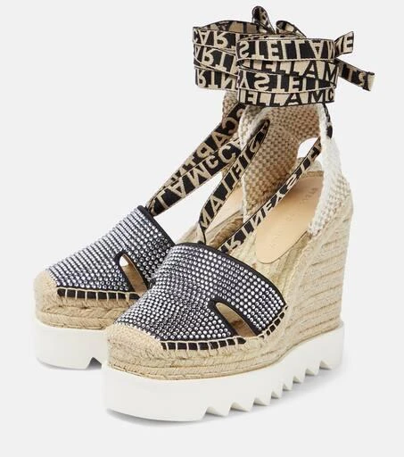 Stella McCartney Embellished espadrille wedges 5