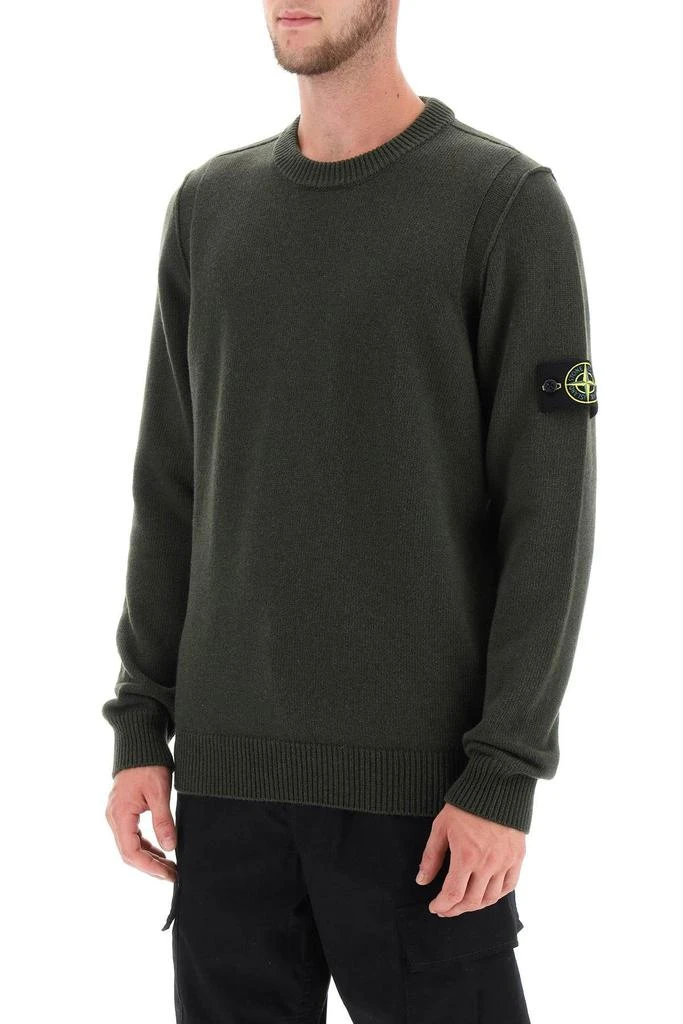 STONE ISLAND WOOL CREW NECK SWEATER 5