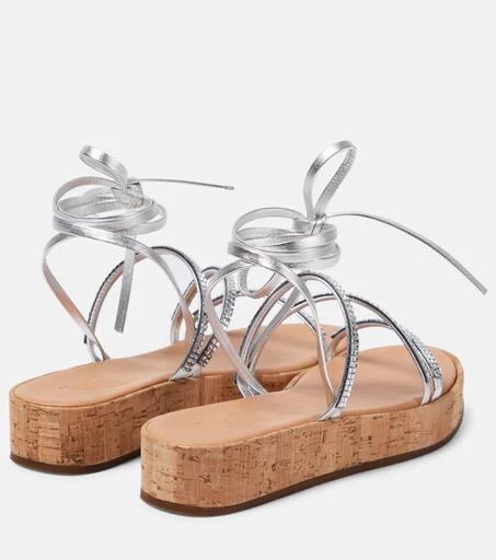 ANCIENT GREEK SANDALS Morfi leather platform sandals 3