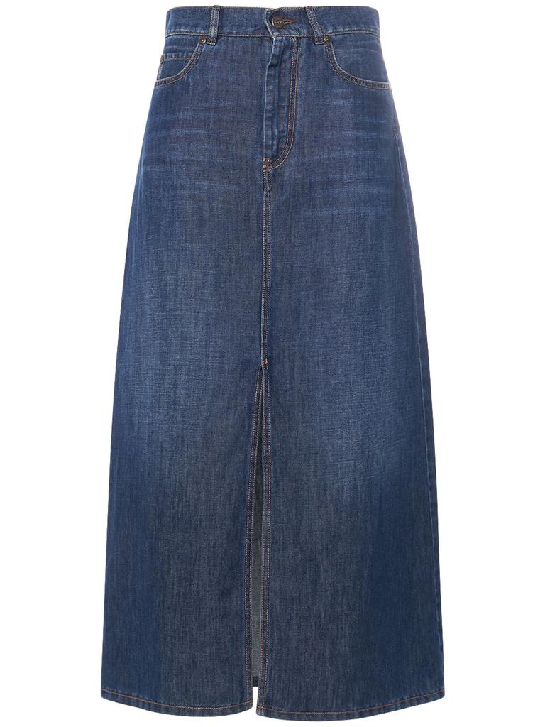 WEEKEND MAX MARA Gelada Denim Midi Skirt