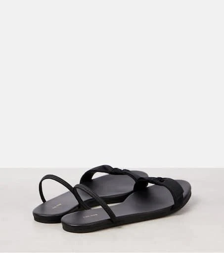 The Row Bow leather slingback sandals 3