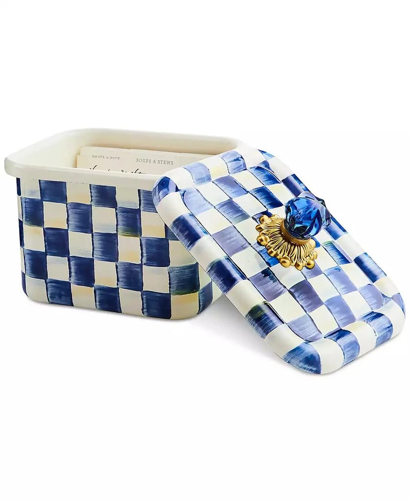 MacKenzie-Childs Royal Check Recipe Box 2