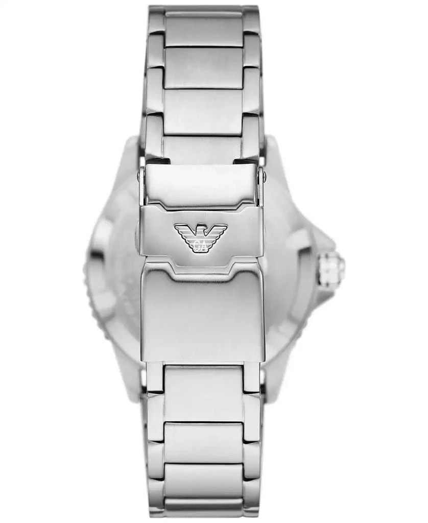 Emporio Armani Men's GMT Dual Time Stainless Steel Bracelet Watch 42mm 2