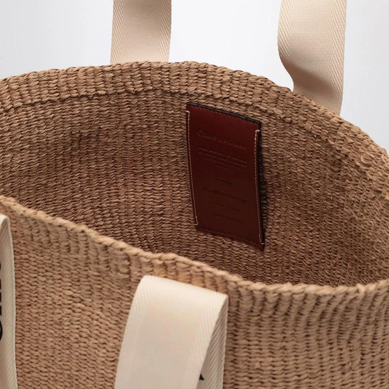 Chloé Woody large basket bag with white ribbon 5