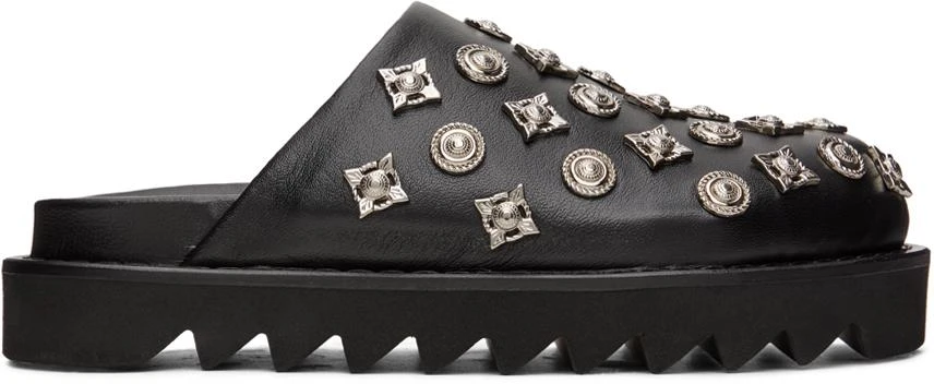 Toga Pulla SSENSE Exclusive Black Sabot Loafers 1