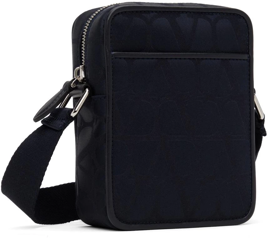 Valentino Navy Small Iconographe Nylon Messenger Bag 2