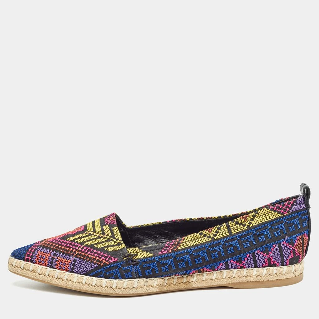 Nicholas Kirkwood Nicholas Kirkwood Multicolor Canvas Embroidered Mexican Pointed Toe Espadrilles Size 37 1