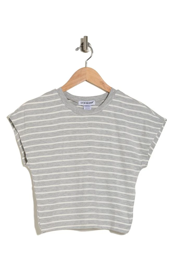 Cotton Emporium Striped Crewneck T-Shirt 3