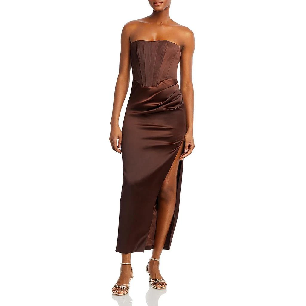 Bardot Womens Satin Midi Dress 3