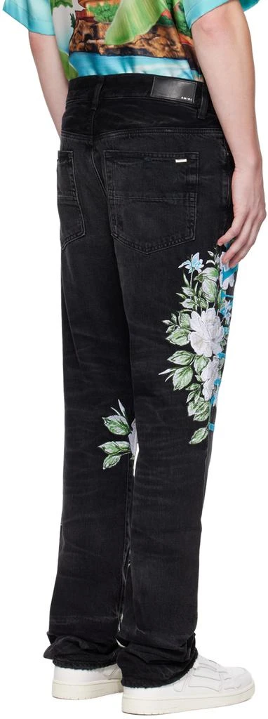 AMIRI Black Embroidered Jeans 3