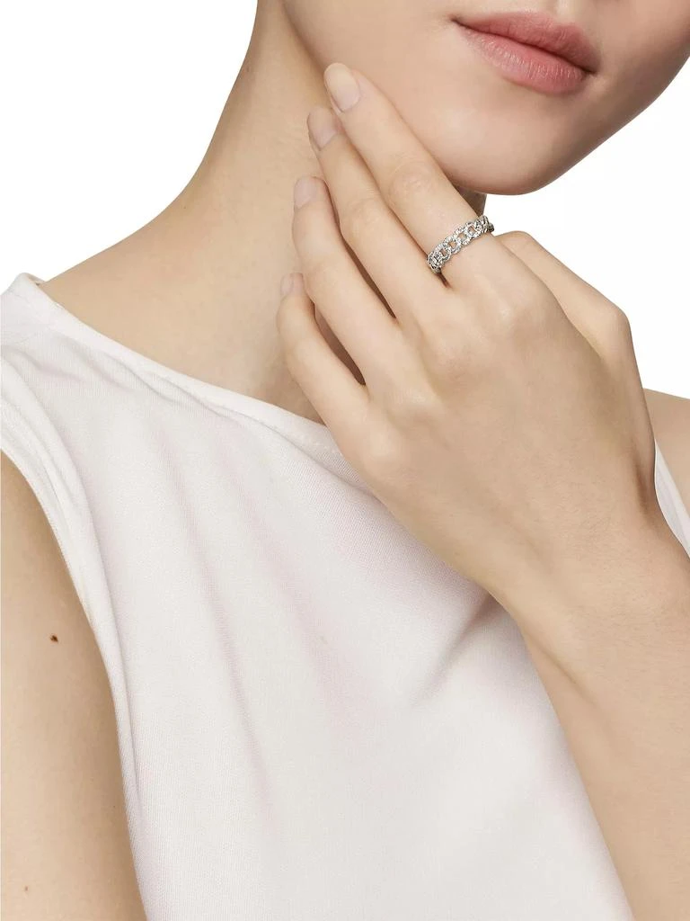 David Yurman Belmont® Curb Link Band Ring with Pavé Diamonds 7