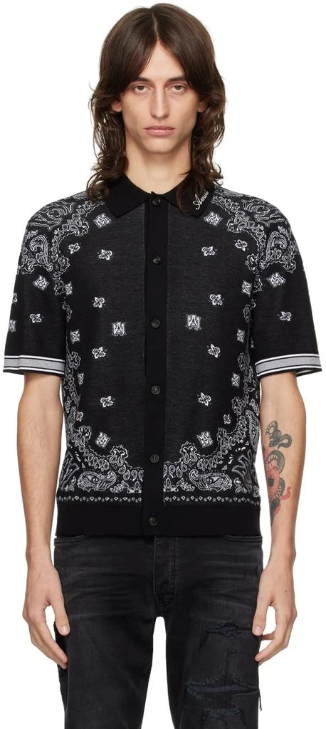 AMIRI Black Bandana Shirt 1