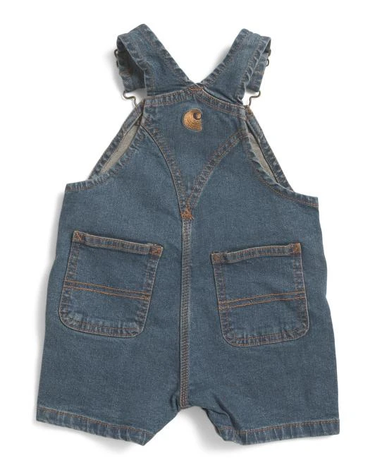 Carhartt Infant And Toddlers Rugged Flex Loose Fit Denim Shortall 2