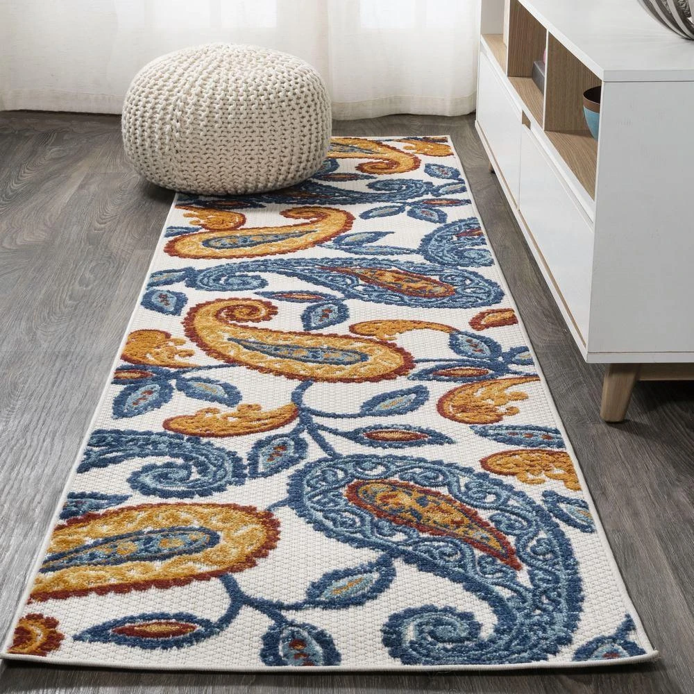 JONATHAN Y Julien Paisley High-Low Indoor/Outdoor Area Rug 8