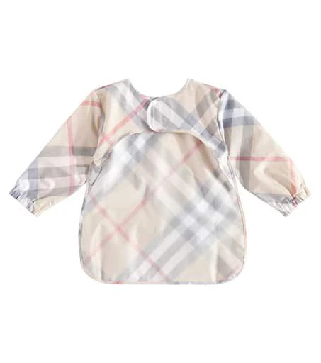 Burberry Baby checked cotton bib 2