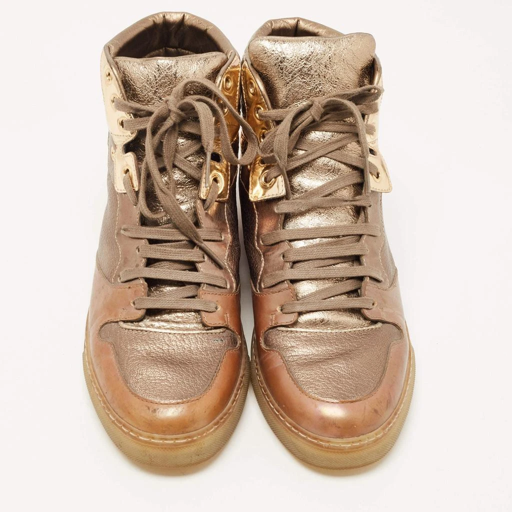 Balenciaga Balenciaga Metallic Tricolor Leather High Top Sneakers Size 40 3