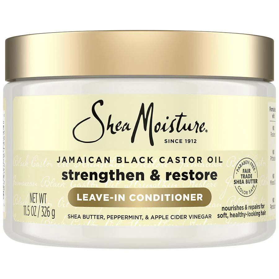 SheaMoisture Jamaican Black Castor Oil Strengthen & Restore Leave In Conditioner 100% Pure Jamaican Black Castor Oil 1