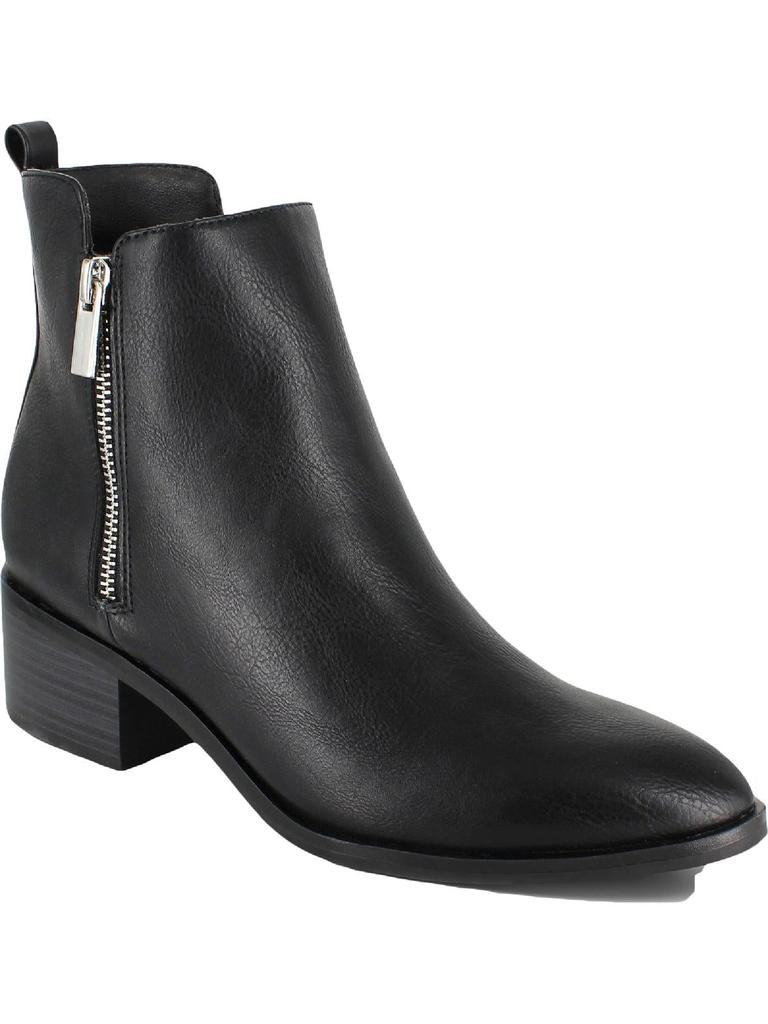 Esprit Tatiana Womens Faux Leather Block Heel Ankle Boots
