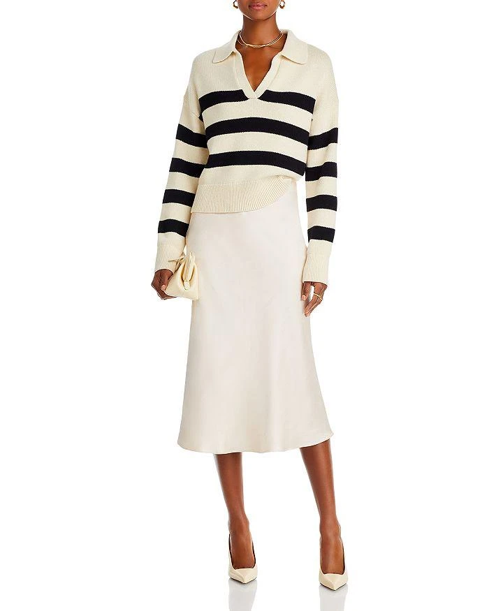 AQUA Midi Slip Skirt - Exclusive 2