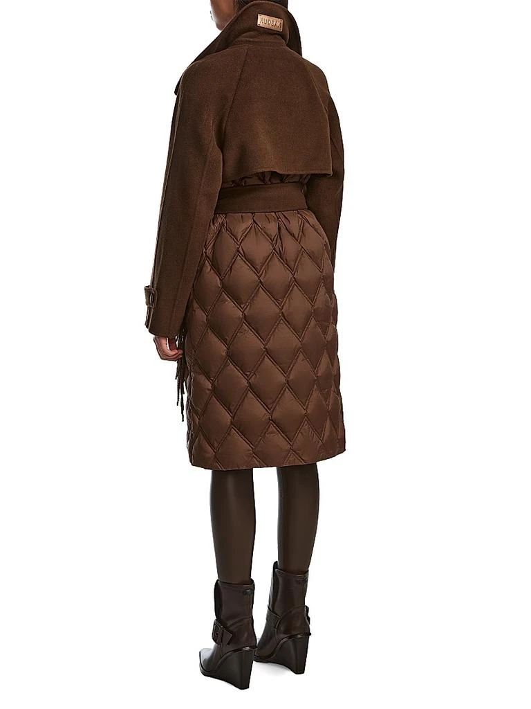 RUDSAK Zoe Quilted Double-Breasted Trench Coat 6