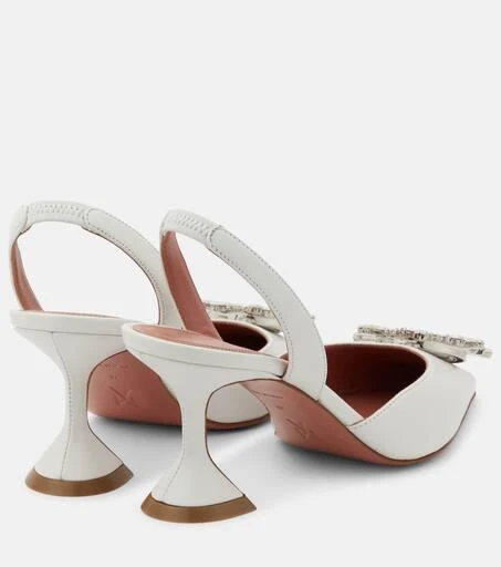 Amina Muaddi Begum 70 leather slingback pumps 3