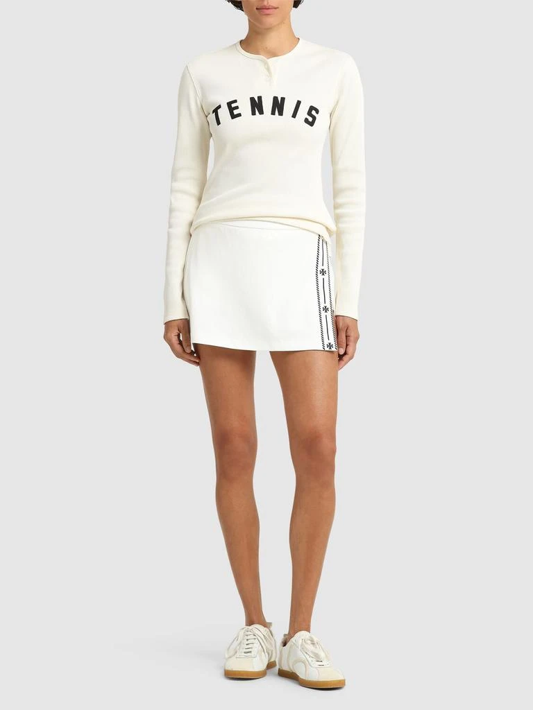 Tory Sport Twill Knit Tennis Mini Skirt 1