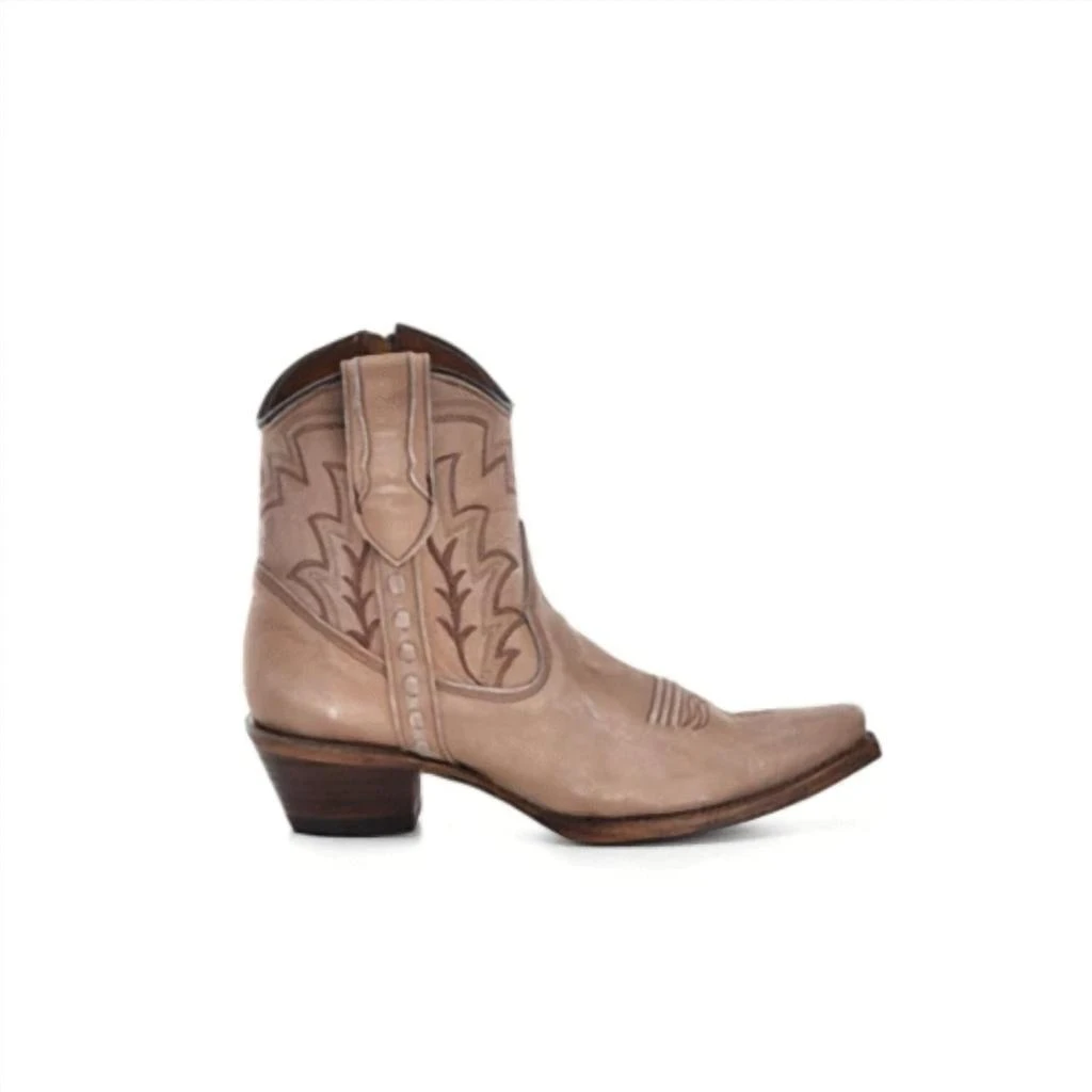 Corral Boots Corral - Women's Embroidery And Zipper Ankle Boots