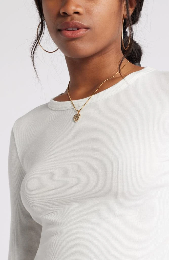 BP. Rib Long Sleeve Crop Top 5