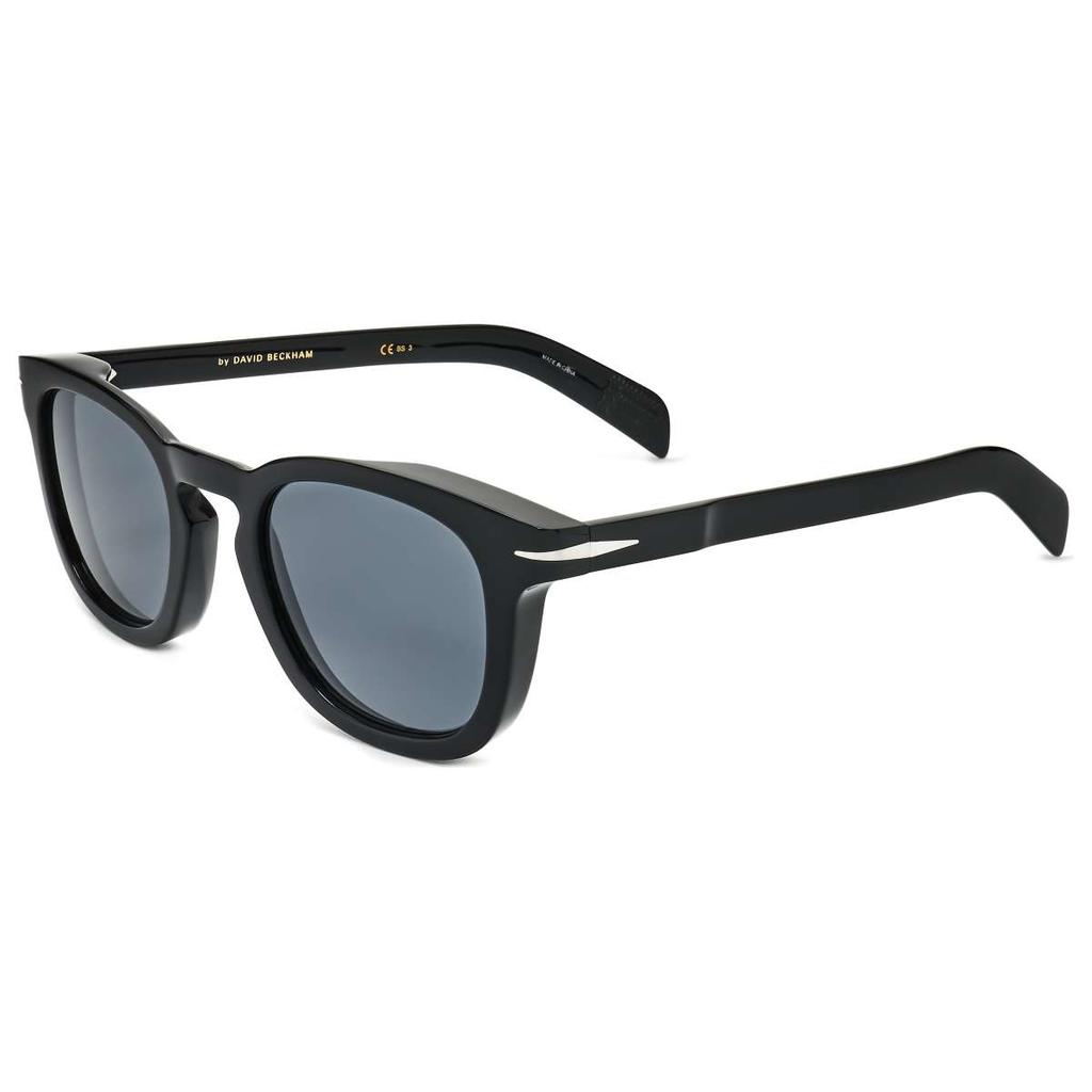 David Beckham David Beckham Men's Black Round Sunglasses