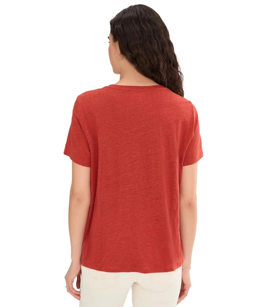 Eileen Fisher Organic Linen Jersey Crew Neck Short Sleeve Tee 4