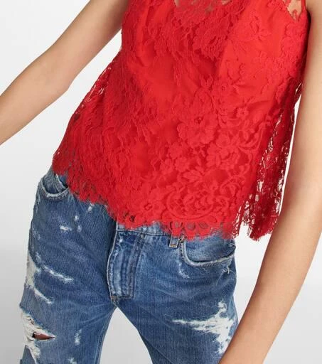 Dolce 
Gabbana Floral Chantilly lace top 5