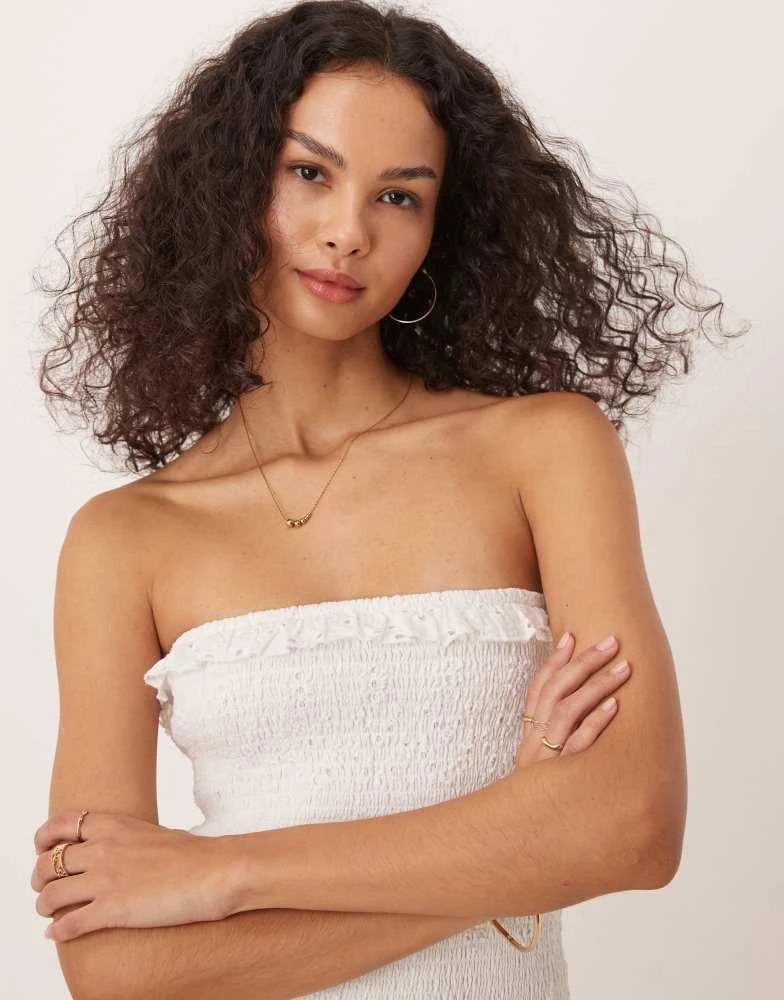 Iisla & Bird broderie ruched bandeau mini beach dress in white On Sale Now with Up to 35% Off | Discover Exclusive Deals & Savings at BeyondStyle Authentic Iisla & Iisla & Bird broderie ruched bandeau mini beach dress in white On Sale Now with Up to 35% Off | Discover Exclusive Deals & Savings at BeyondStyle Authentic Iisla &