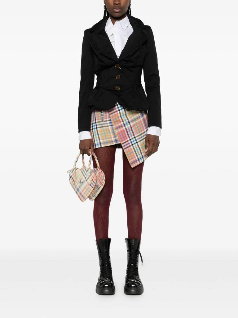 Vivienne Westwood Tailored Black Jacket With Notched Lapel And Flared Hem 2