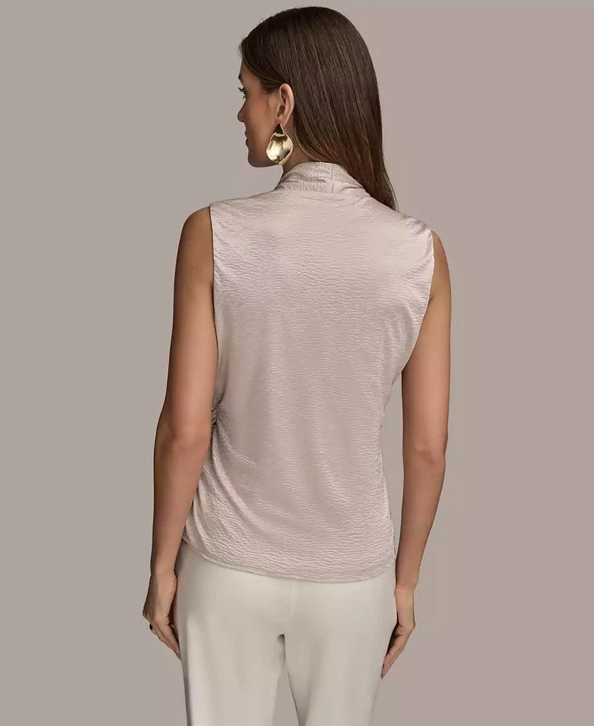 Donna Karan Women's Sleeveless Faux-Wrap Knit Top 2