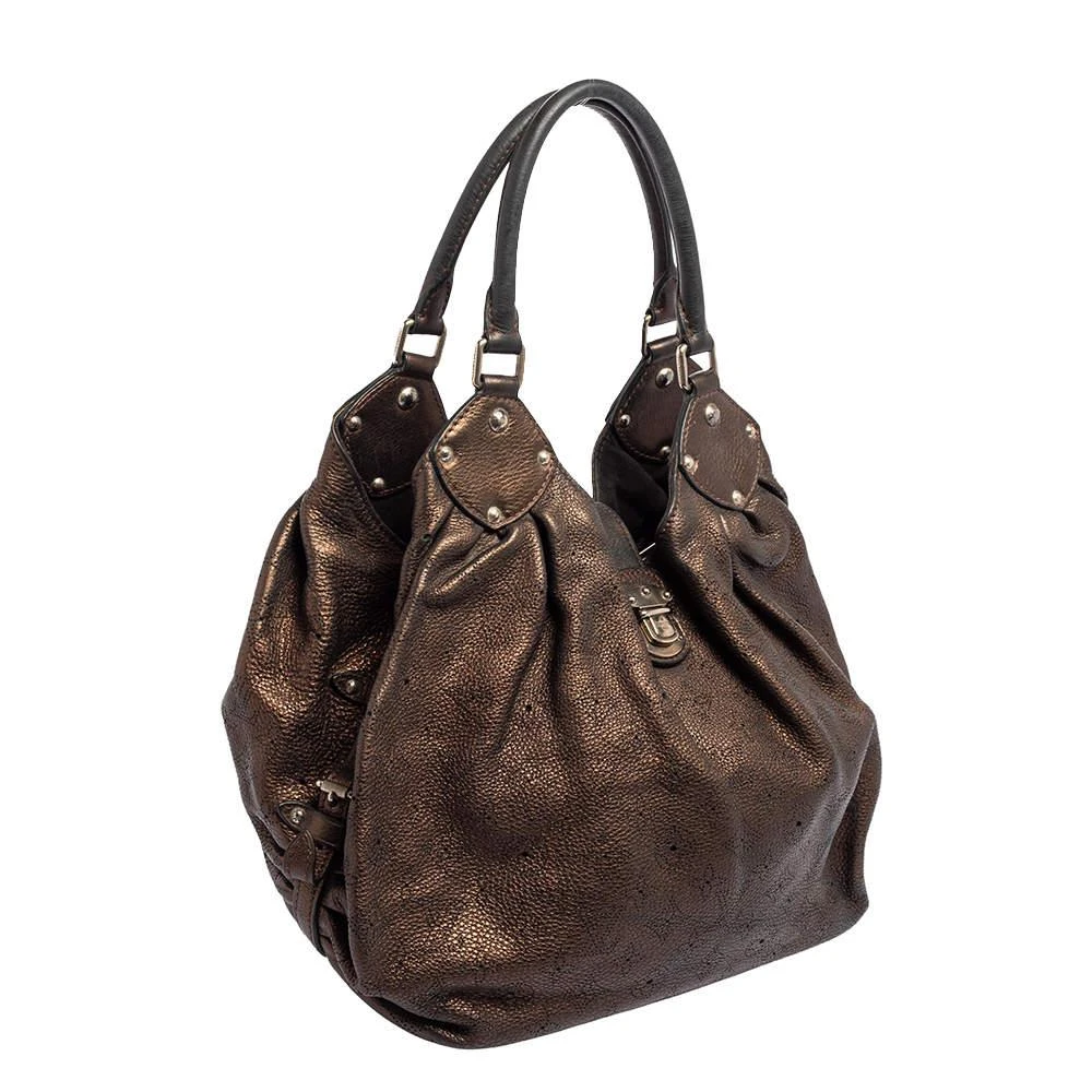 Louis Vuitton Louis Vuitton Bronze Monogram Mahina Leather L Bag 3