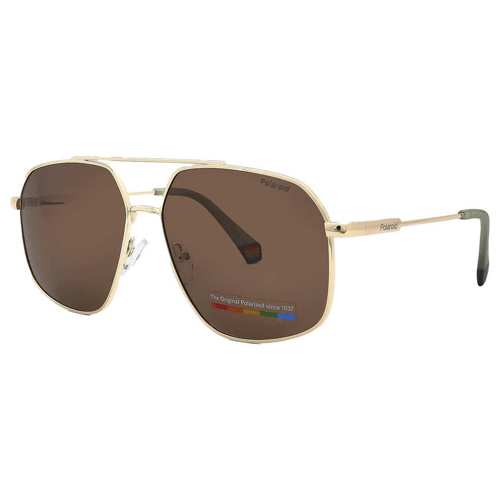 Polaroid Polarized Bronze Navigator Unisex Sunglasses PLD 6173/S 0J5G/SP 58