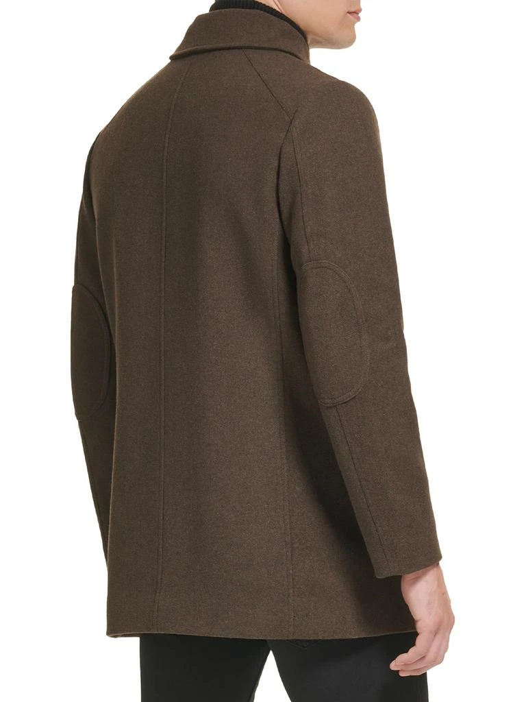 Kenneth Cole Mock Turtleneck Sweater Lined Wool Blend Coat 2