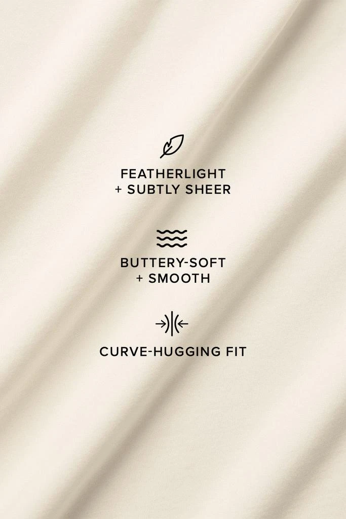 Alo Asymmetric Sheer Glow Long Sleeve - Ivory 3