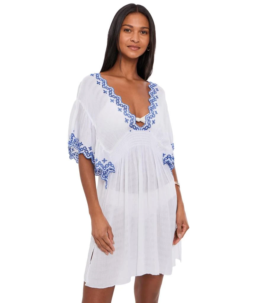 Becca Barbados Plunge Embroidered Tunic