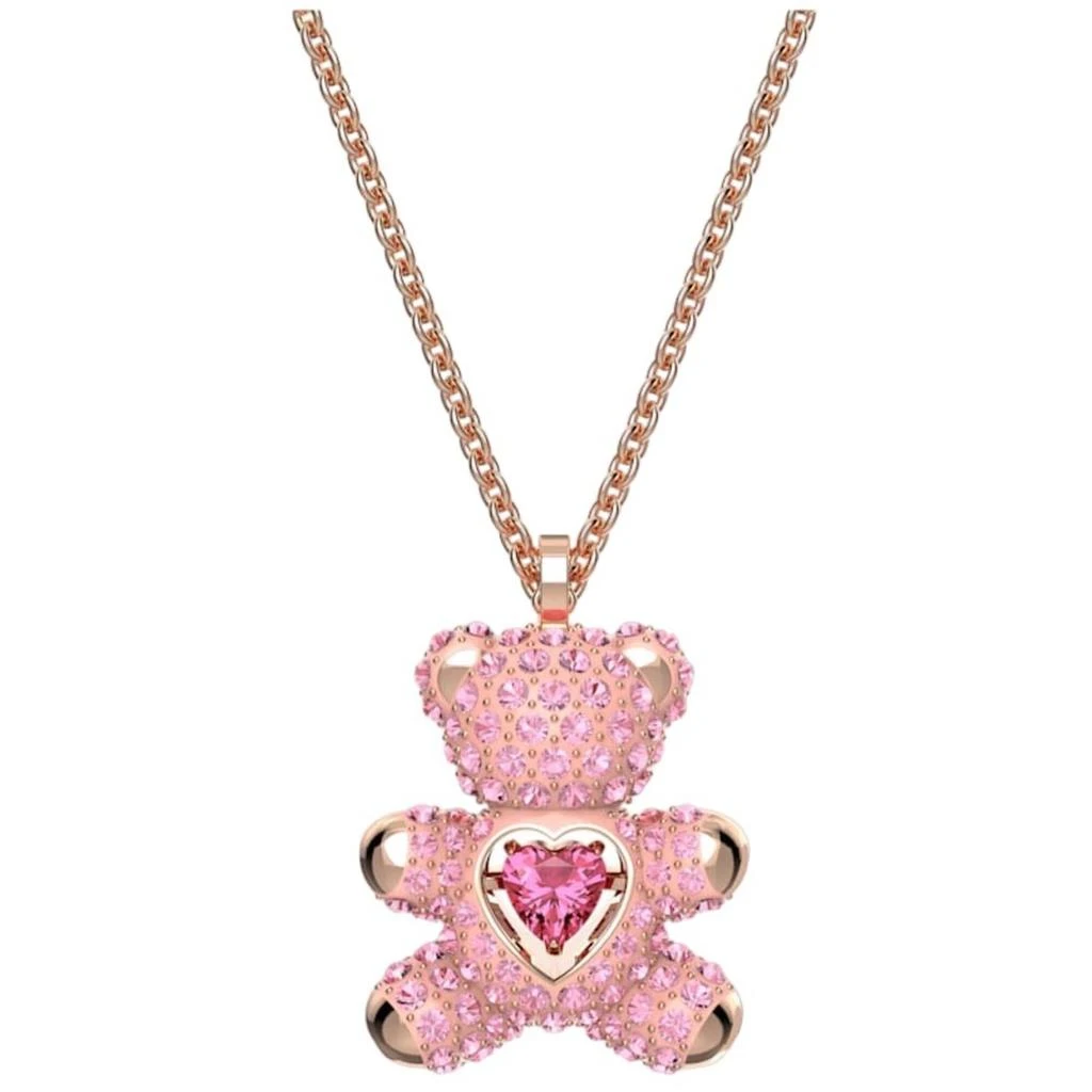 Swarovski Swarovski Women's Pendant - Teddy Pink Crystal Rose Gold Lobster Clasp | 5642976 1