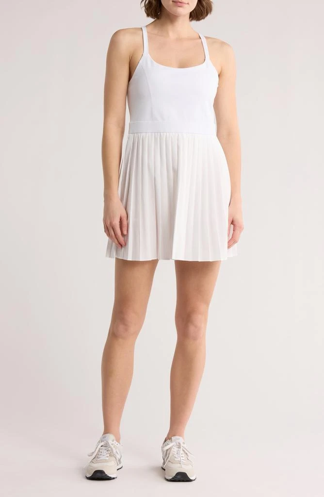 Zella Tiebreak Crossback Pleated Active Dress 1