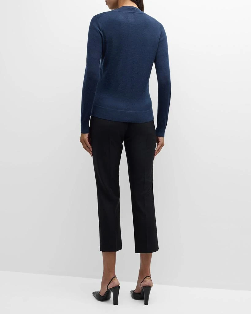 Neiman Marcus Cashmere Crewneck Cardigan 6