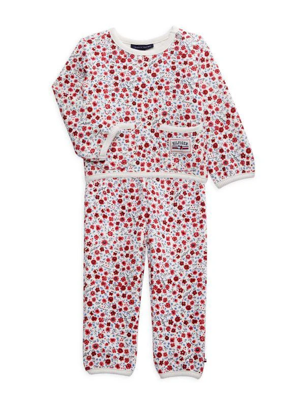 Tommy Hilfiger Baby Girl's 2-Piece Floral Pajama Set 1