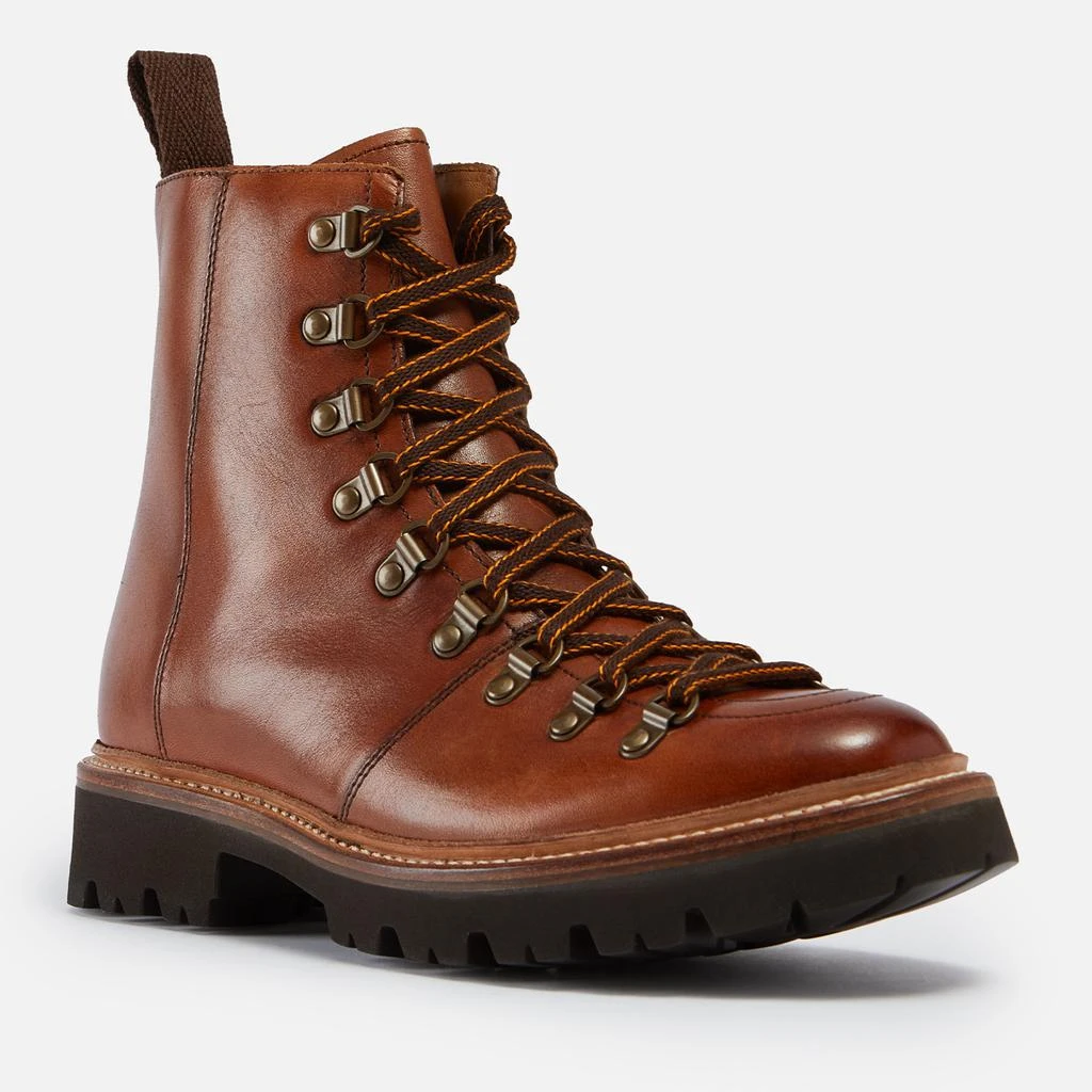 Grenson Women's Nanette Hand Painted Leather Hiking Style Boots - Tan 2